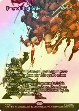 [FOIL] 大群の怒り/Fury of the Horde (全面アート版) 【英語版】 [MAR-赤MR]