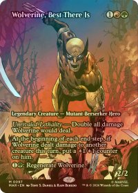 [FOIL] その道の極み、ウルヴァリン/Wolverine, Best There Is (全面アート版) 【英語版】 [MAR-金MR]