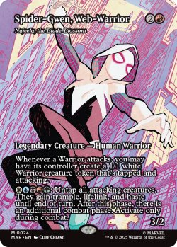 画像1: ウェブ・ウォリアー、スパイダー・グウェン/Spider-Gwen, Web-Warrior (全面アート版) 【英語版】 [MAR-赤MR]