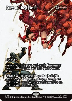 画像1: 大群の怒り/Fury of the Horde (全面アート版) 【英語版】 [MAR-赤MR]