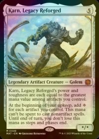 再鍛されたレガシー、カーン/Karn, Legacy Reforged (MAT/灰MR/英/foil/NM) ※詳細要確認