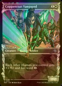 [FOIL] 銅纏いの先兵/Coppercoat Vanguard (ショーケース版) 【英語版】 [MAT-白U]