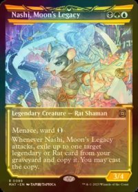 [FOIL] 月の後裔、ナシ/Nashi, Moon's Legacy (ショーケース版) 【英語版】 [MAT-金R]