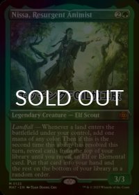 [FOIL] 復活した精霊信者、ニッサ/Nissa, Resurgent Animist (エッチング仕様) 【英語版】 [MAT-緑MR]