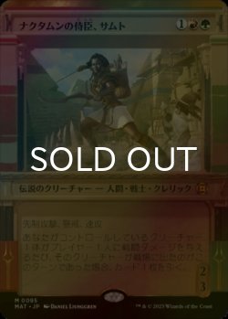 画像1: [FOIL] ナクタムンの侍臣、サムト/Samut, Vizier of Naktamun (ショーケース版) 【日本語版】 [MAT-金MR]