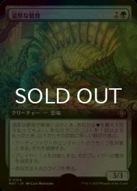 [FOIL] 温厚な襞背/Tranquil Frillback (拡張アート版) 【日本語版】 [MAT-緑R]