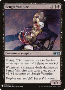 画像1: センギアの吸血鬼/Sengir Vampire 【英語版】 [W17-黒List]