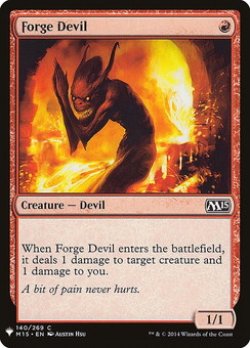 画像1: 炉の小悪魔/Forge Devil 【英語版】 [M15-赤List]