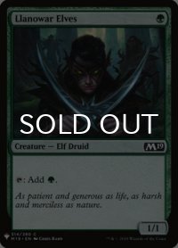 ラノワールのエルフ/Llanowar Elves 【英語版】 [M19-緑List]