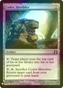 画像1: [FOIL] 写本裁断機/Codex Shredder 【英語版】 [RTR-灰List]