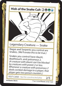 Hish of the Snake Cult 【英語版】 [MB2-Playtest]
