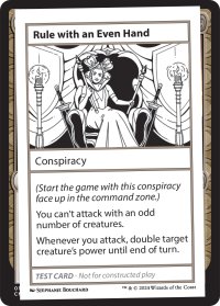 Rule with an Even Hand 【英語版】 [MB2-Playtest]