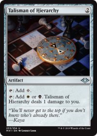 聖列のタリスマン/Talisman of Hierarchy 【英語版】 [MH1-灰U]