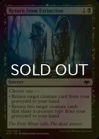 [FOIL] 絶滅からの帰還/Return from Extinction 【英語版】 [MH1-黒C]