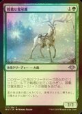 [FOIL] 鞍載せ霧氷鹿/Saddled Rimestag 【日本語版】 [MH1-緑U]