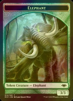 画像1: [FOIL] 象/ELEPHANT 【英語版】 [MH1-トークン]