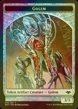 画像1: [FOIL] ゴーレム/GOLEM 【英語版】 [MH1-トークン]