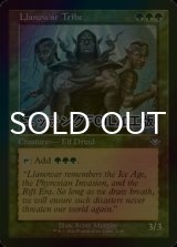 [FOIL] ラノワールの部族/Llanowar Tribe (旧枠・エッチング仕様) 【英語版】 [MH1-緑U]