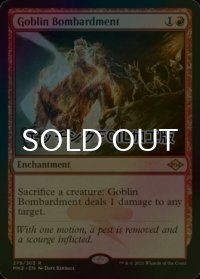 [FOIL] ゴブリンの砲撃/Goblin Bombardment (エッチング仕様) 【英語版】 [MH2-赤R]