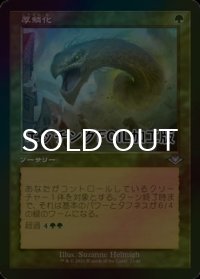 [FOIL] 厚鱗化/Scale Up (旧枠, エッチング仕様) 【日本語版】 [MH2-緑U]