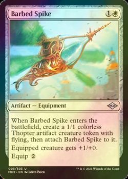 画像1: [FOIL] 逆刺の針/Barbed Spike 【英語版】 [MH2-白U]