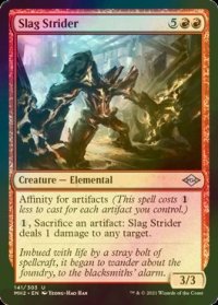 [FOIL] 金屑の徘徊者/Slag Strider 【英語版】 [MH2-赤U]