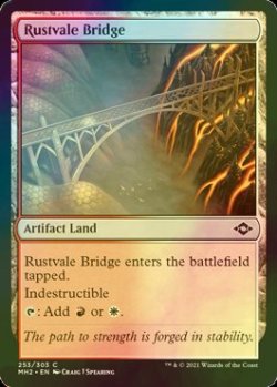 画像1: [FOIL] 錆付谷の橋/Rustvale Bridge 【英語版】 [MH2-土地C]