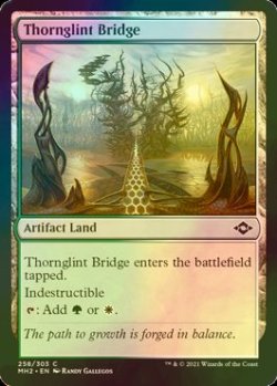 画像1: [FOIL] 荊棘光の橋/Thornglint Bridge 【英語版】 [MH2-土地C]