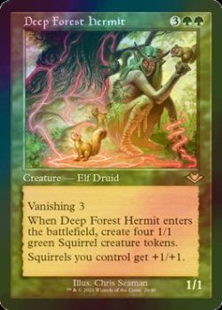 画像1: [FOIL] 深き森の隠遁者/Deep Forest Hermit (旧枠・海外産ブースター版) 【英語版】 [MH2-緑R]