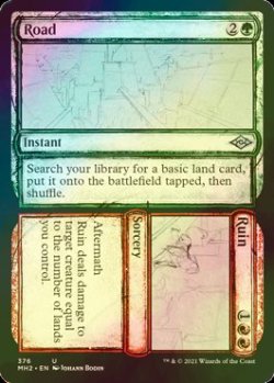 画像1: [FOIL] 路傍 + 瓦解/Road + Ruin (ショーケース版) 【英語版】 [MH2-金U]