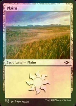 画像1: [FOIL] 平地/Plains No.482 【英語版】 [MH2-土地C]