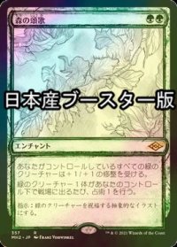 [FOIL] 森の頌歌/Sylvan Anthem ● (スケッチ・日本産ブースター版) 【日本語版】 [MH2-緑R]