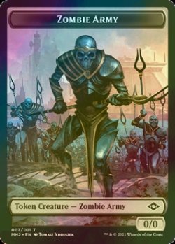 画像1: [FOIL] ゾンビ・軍団/ZOMBIE ARMY 【英語版】 [MH2-トークン]