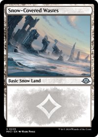 冠雪の荒地/Snow-Covered Wastes 【英語版】 [MH3-土地U]