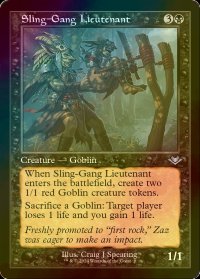 [FOIL] 投石攻撃の副官/Sling-Gang Lieutenant (旧枠) 【英語版】 [MH3-黒U]