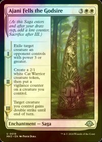 [FOIL] アジャニ、神祖を倒す/Ajani Fells the Godsire 【英語版】 [MH3-白U]