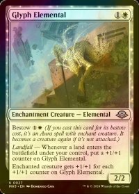 [FOIL] 象形の精霊/Glyph Elemental 【英語版】 [MH3-白U]