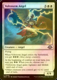 [FOIL] 雷嵐の天使/Voltstorm Angel 【英語版】 [MH3-白U]