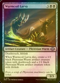 [FOIL] ワームとぐろの幼生/Wurmcoil Larva 【英語版】 [MH3-黒U]