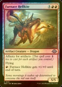 [FOIL] 焼炉のヘルカイト/Furnace Hellkite 【英語版】 [MH3-赤U]