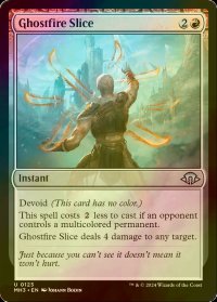 [FOIL] 幽霊火斬り/Ghostfire Slice 【英語版】 [MH3-赤U]