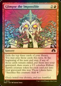 [FOIL] 不可能の一瞥/Glimpse the Impossible 【英語版】 [MH3-赤C]