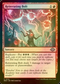 [FOIL] 反復された稲妻/Reiterating Bolt 【英語版】 [MH3-赤U]
