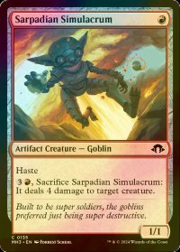 [FOIL] サーペイディアの似姿/Sarpadian Simulacrum 【英語版】 [MH3-赤C]