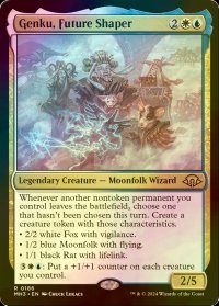 [FOIL] 未来を創る者、ゲンク/Genku, Future Shaper 【英語版】 [MH3-金R]