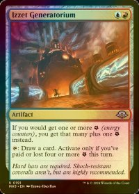 [FOIL] イゼットの発電装置/Izzet Generatorium 【英語版】 [MH3-金U]
