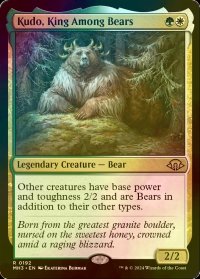 [FOIL] 熊の中の王、クードー/Kudo, King Among Bears 【英語版】 [MH3-金R]