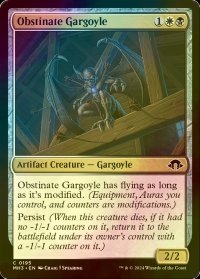 [FOIL] 執拗なガーゴイル/Obstinate Gargoyle 【英語版】 [MH3-金C]