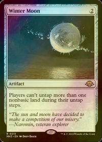 [FOIL] 冬の月/Winter Moon 【英語版】 [MH3-灰R]