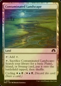 [FOIL] 汚染地帯/Contaminated Landscape 【英語版】 [MH3-土地C]